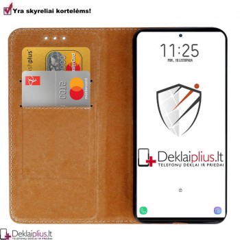 Telone grynos odos dėklas - juodas (Samsung S24 Ultra) Telone grynos odos dėklas - juodas (Samsung S24 Ultra)